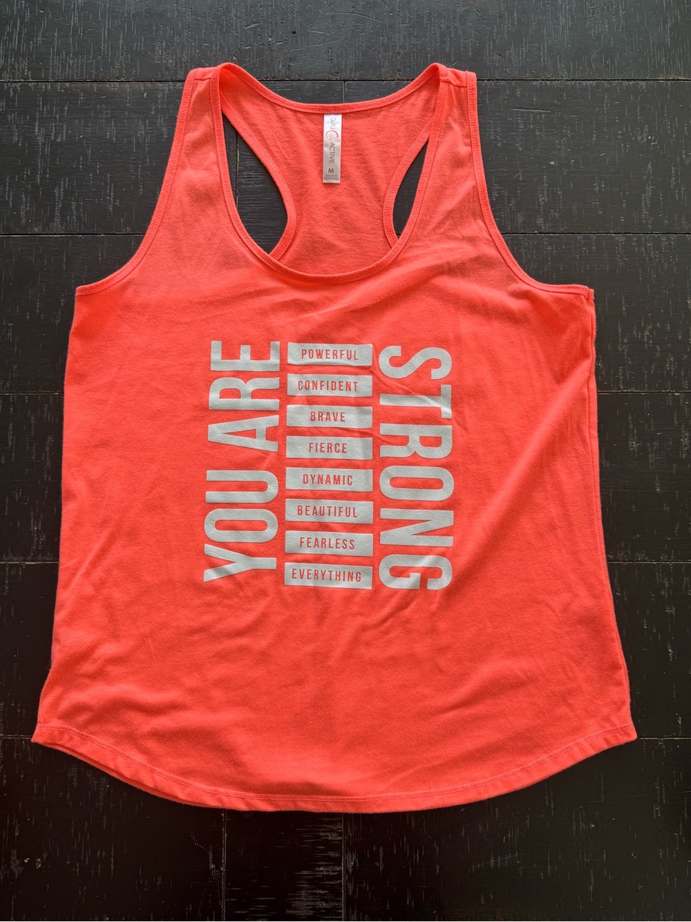 You Are Strong Motivational Racerback Tank